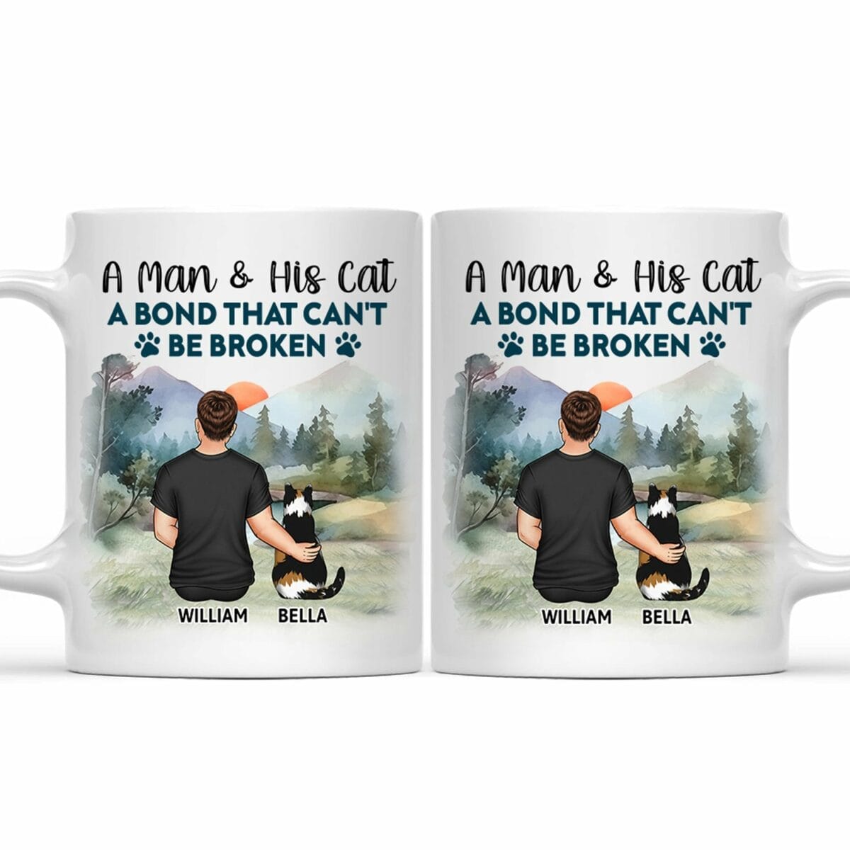 a bond that cant be broken gift for cat lovers cat mom cat dad personalized mug p2qpo