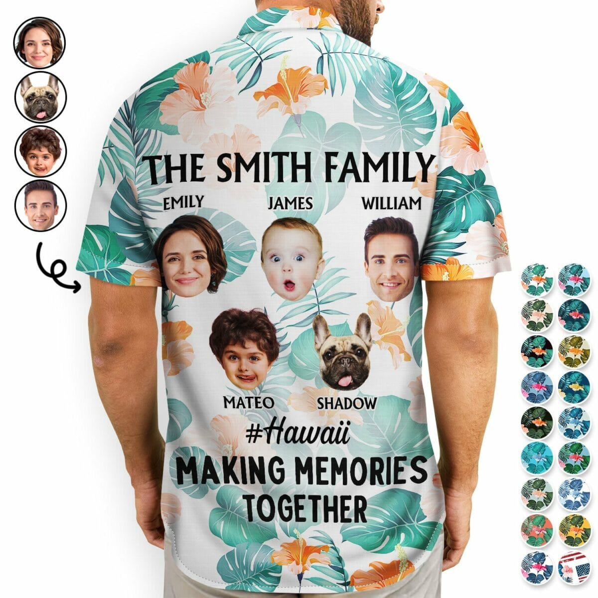 custom photo vacation traveling beach gift for family besties sibling colleagues couples personalized hawaiian shirt 9n7ro