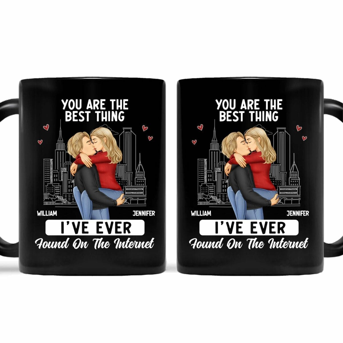 kissing couple best thing found on the internet gift for couples personalized mug