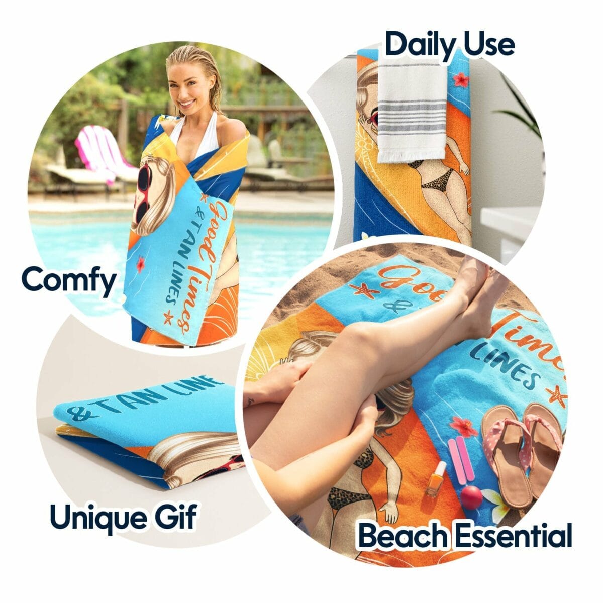 life is better at the beach summer vibes gift for him her yourself girlfriend boyfriend bff best friends traveling lovers personalized custom beach towel ia7sq