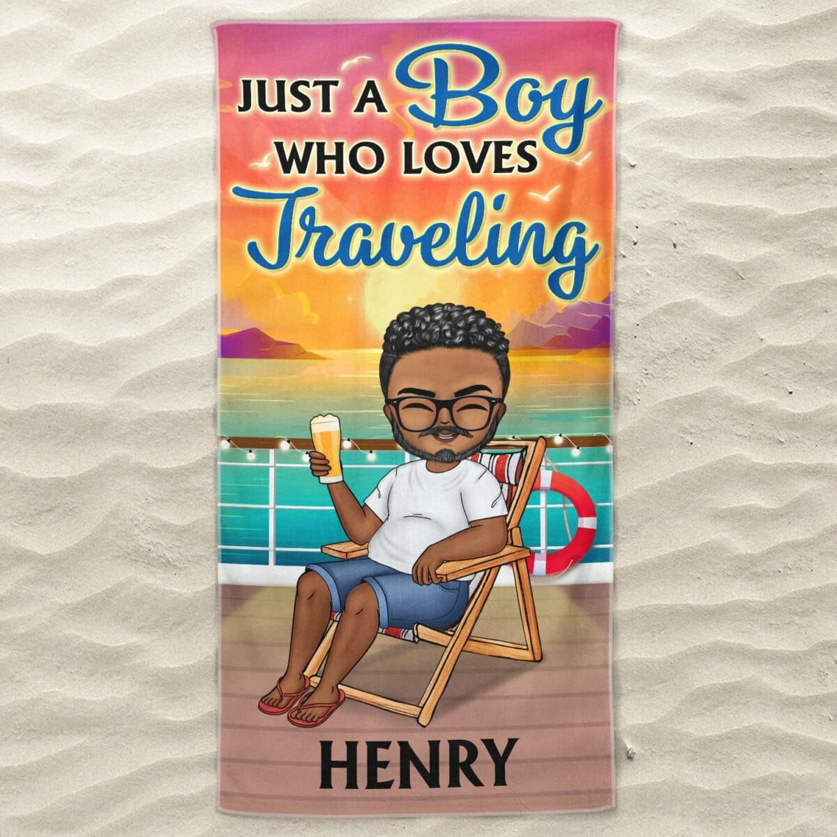 life is better on a cruise vacation birthday funny gift for cruising lovers traveling lovers personalized beach towel fhar7
