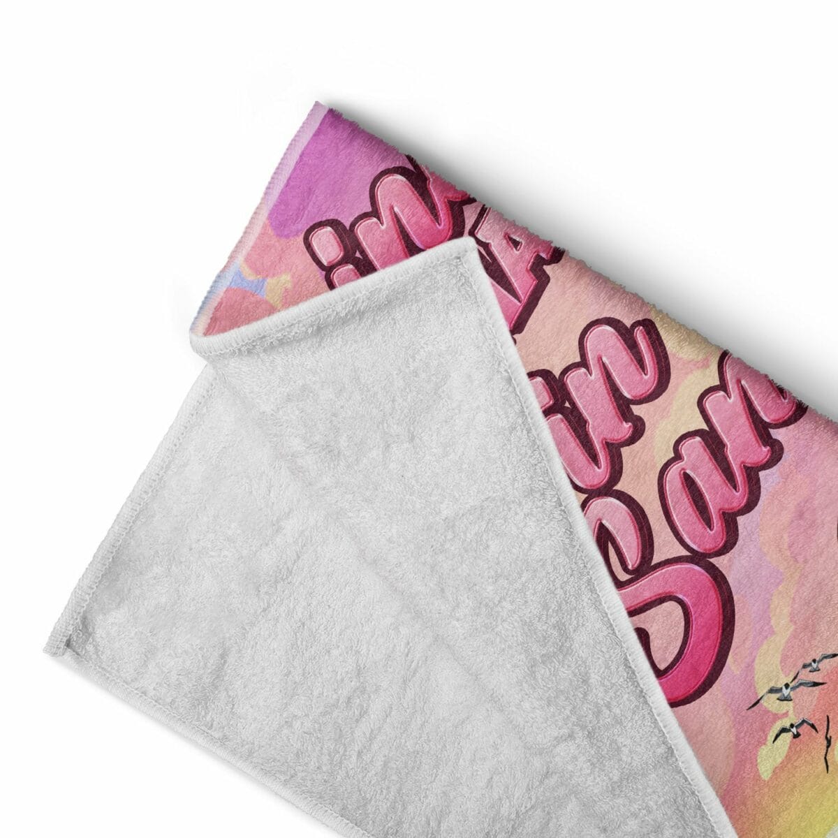 tanned and tipsy travel vacation gift for woman beach lovers personalized beach towel cv6pd