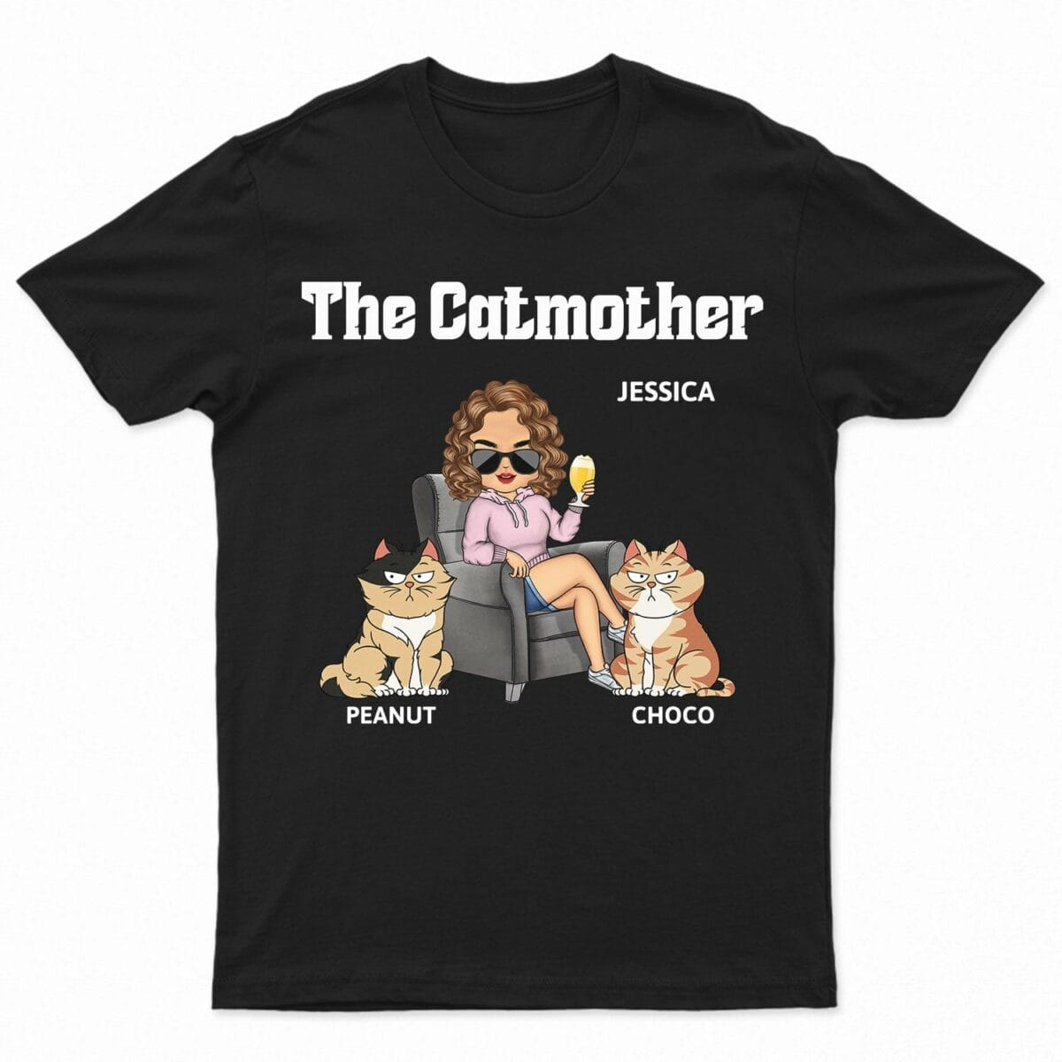 the cat mother gift for cat moms cat lovers women yourself personalized t shirt d3h5i
