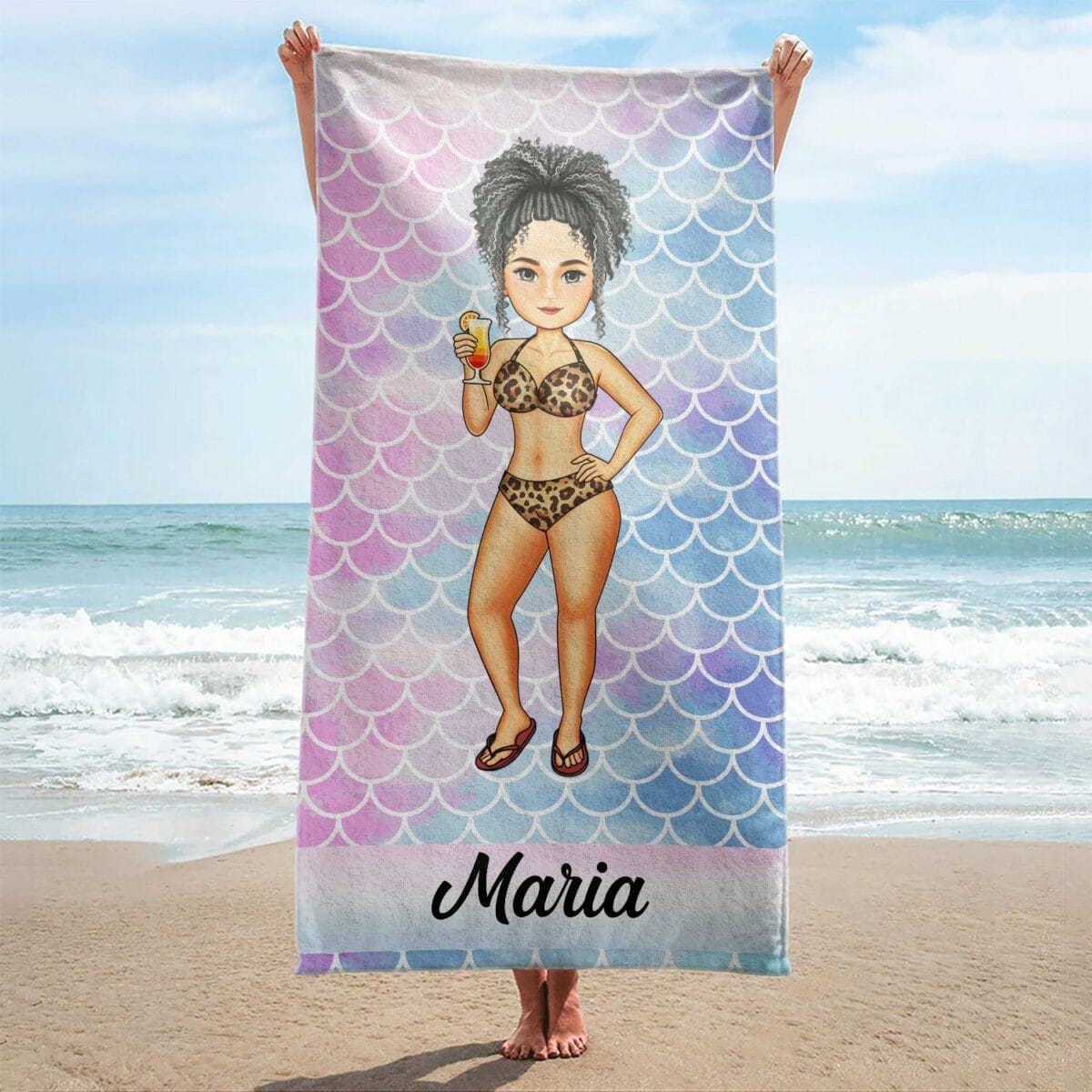 traveling beach poolside swimming picnic vacation birthday funny gift couples parents family kids personalized custom beach towel 7jioh