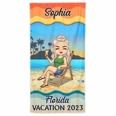 Homepage FivSell 16 vacation beach swimming picnic traveling birthday holiday funny gift for her him besties family personalized custom beach towel 1u33s